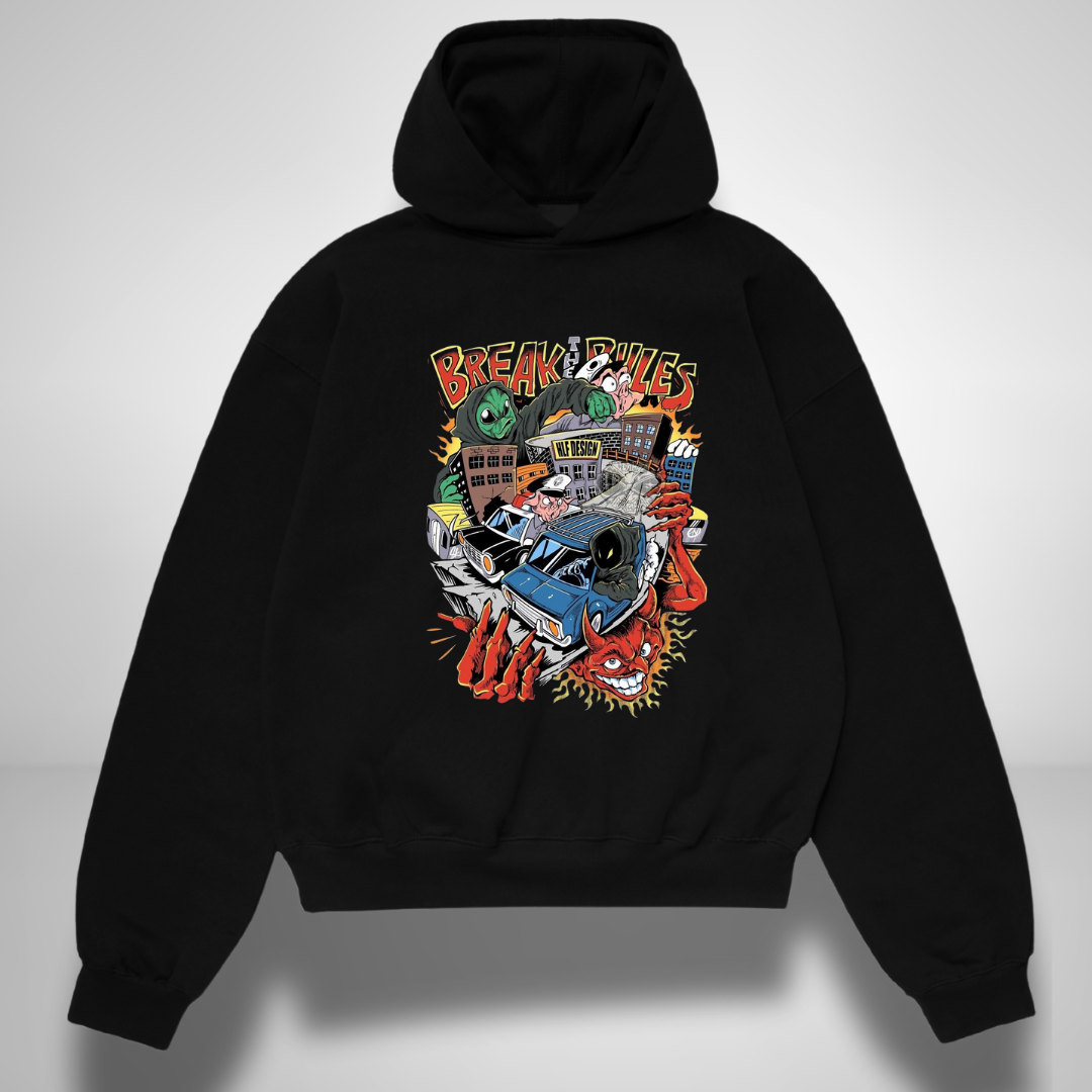 Break The Rules Oversized Hoodie