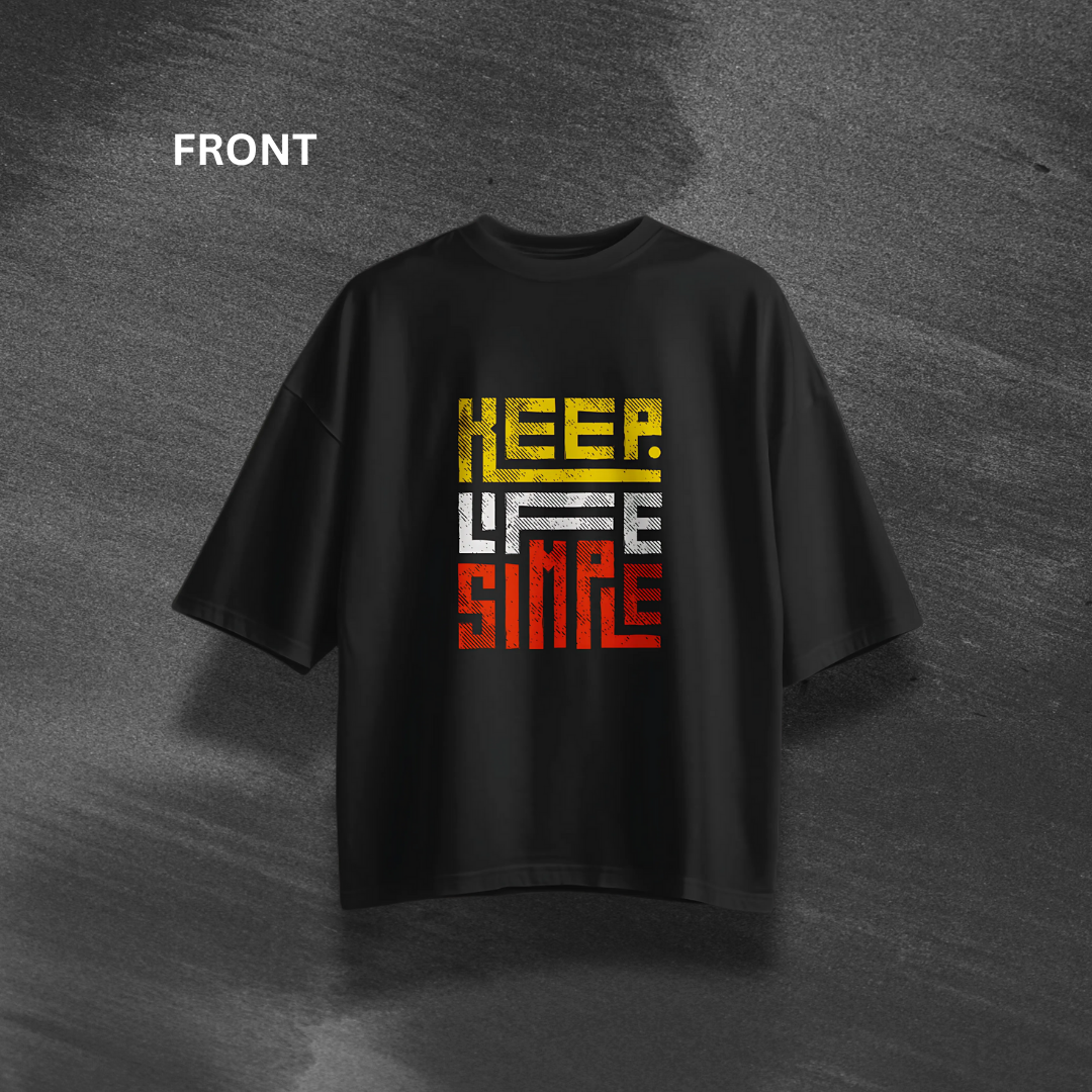 Keep Life Simple Oversized T-Shirt