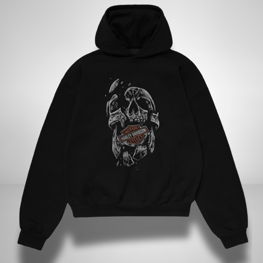 Harley-Davidson Skull Oversized Hoodie
