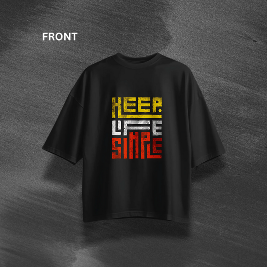 Keep Life Simple Oversized T-Shirt