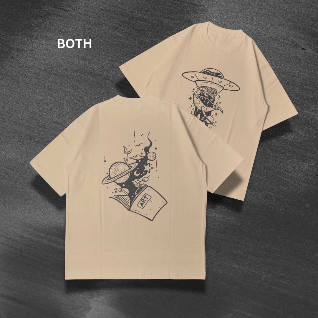 Space Art Oversized T-Shirt