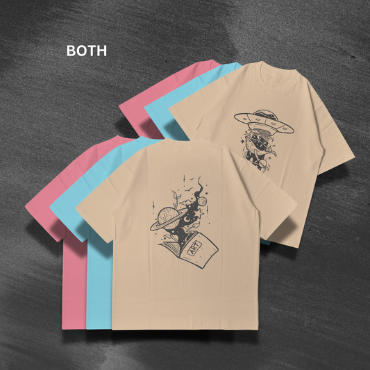 Space Art Oversized T-Shirt