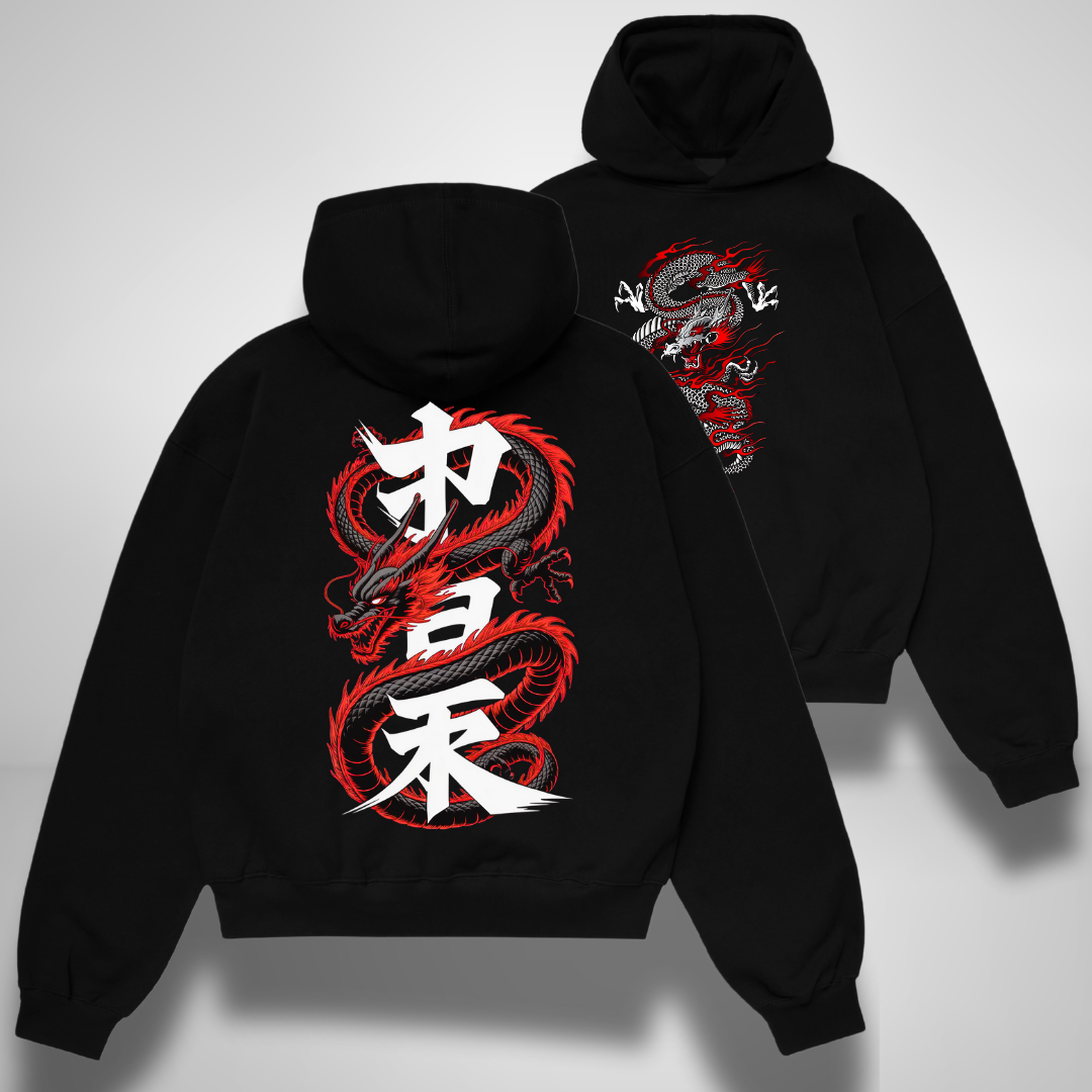 The Coiled Dragon Oversized Hoodie