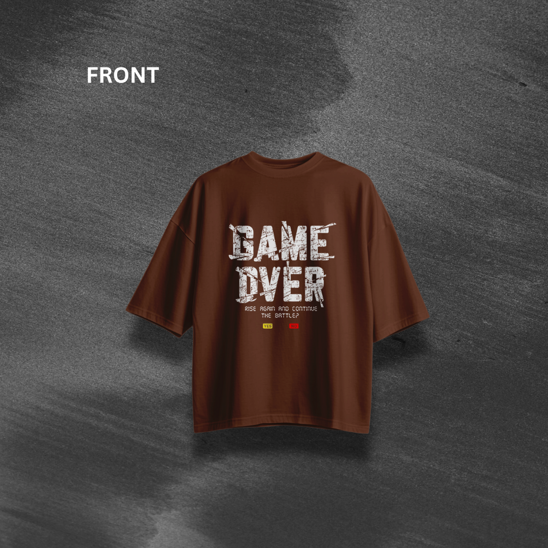 Game Over Oversized T-Shirt