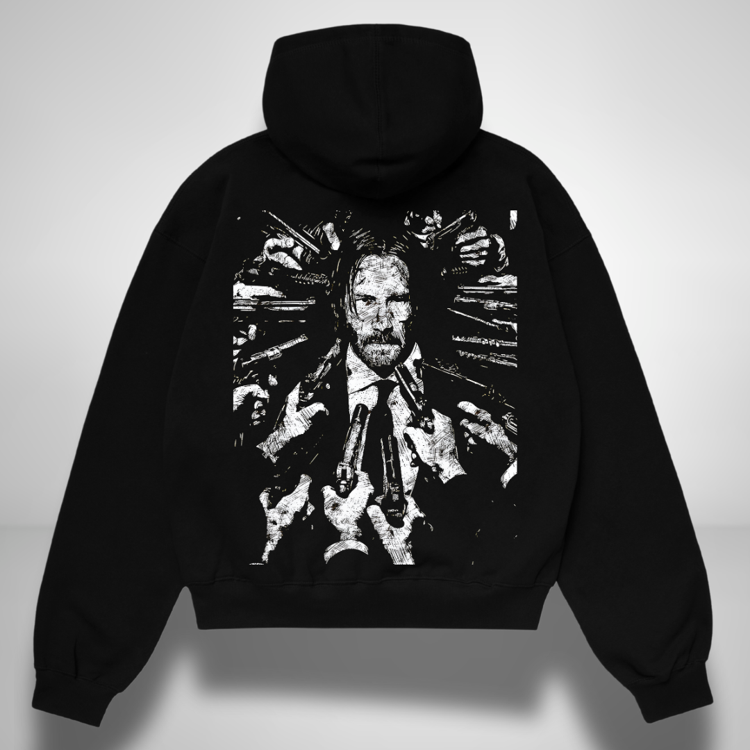 John Wick Oversized Hoodie