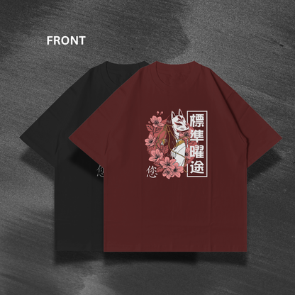 Kitsune Mask Oversized T-Shirt