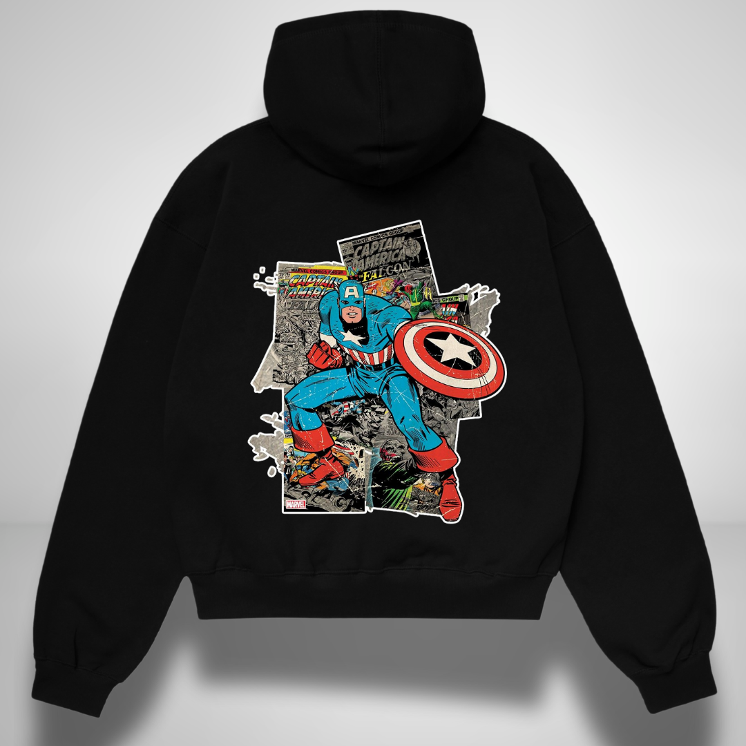 Captain America Retro Oversized Hoodie