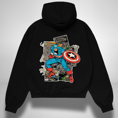 Captain America Retro Oversized Hoodie