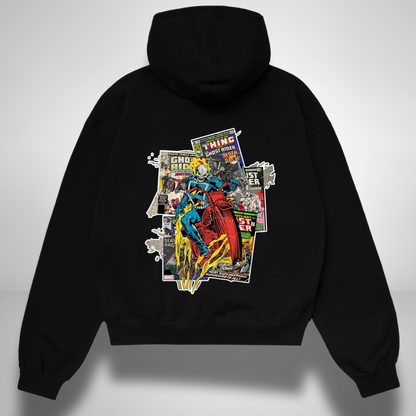 Ghost Rider Retro Oversized Hoodie