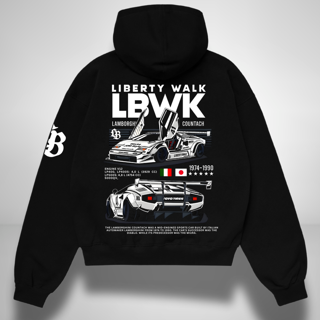 Liberty Walk Countach Oversized Hoodie