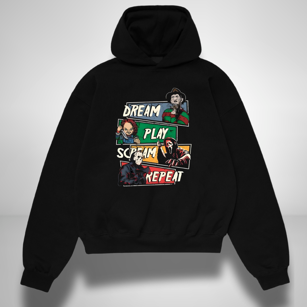 Horror Icons Oversized Hoodie