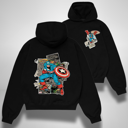 Captain America Retro Oversized Hoodie