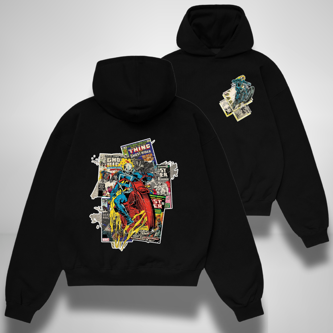 Ghost Rider Retro Oversized Hoodie