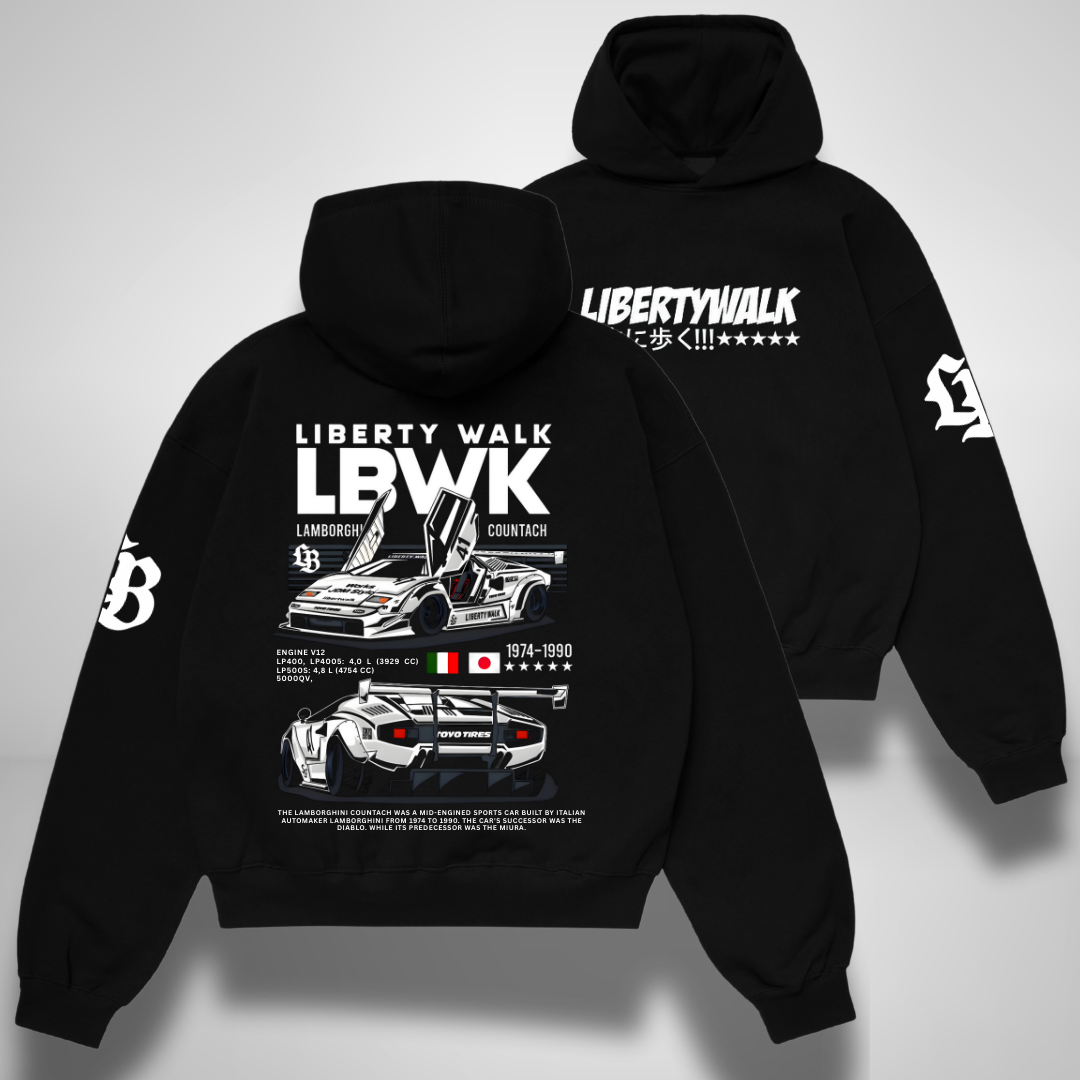 Liberty Walk Countach Oversized Hoodie